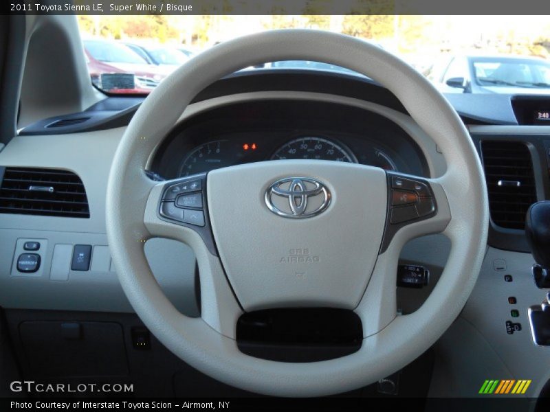 Super White / Bisque 2011 Toyota Sienna LE