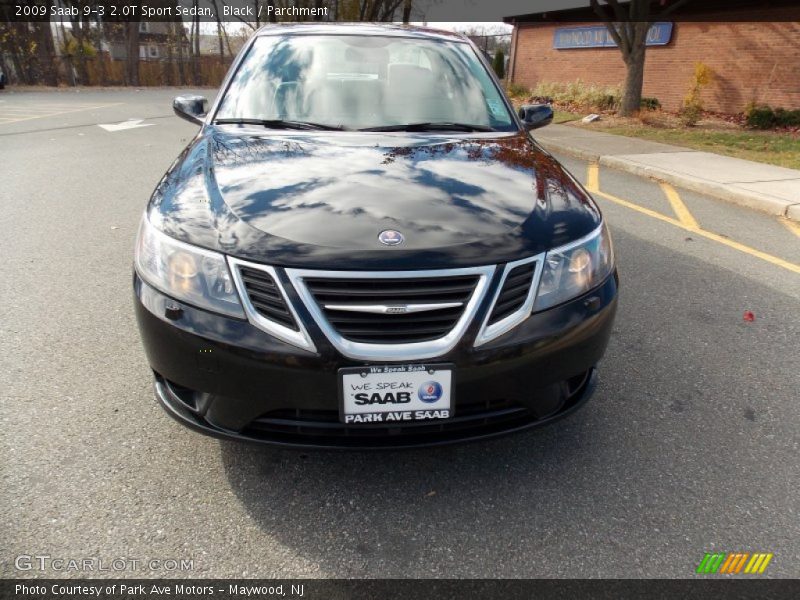 Black / Parchment 2009 Saab 9-3 2.0T Sport Sedan