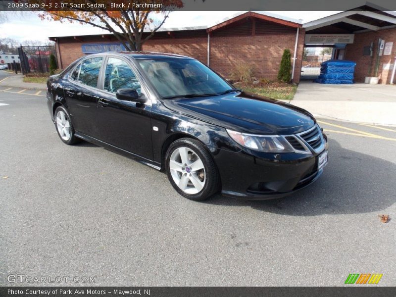 Black / Parchment 2009 Saab 9-3 2.0T Sport Sedan