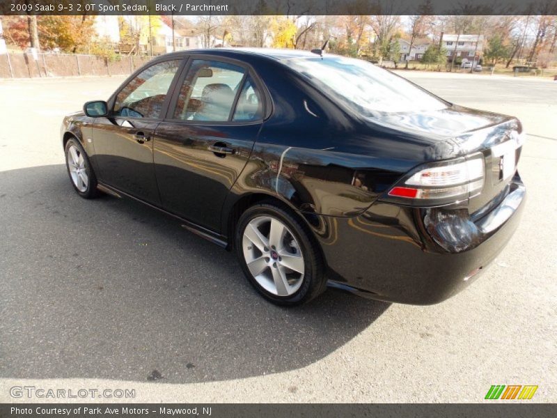 Black / Parchment 2009 Saab 9-3 2.0T Sport Sedan