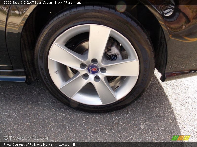 Black / Parchment 2009 Saab 9-3 2.0T Sport Sedan
