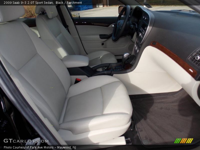 Black / Parchment 2009 Saab 9-3 2.0T Sport Sedan