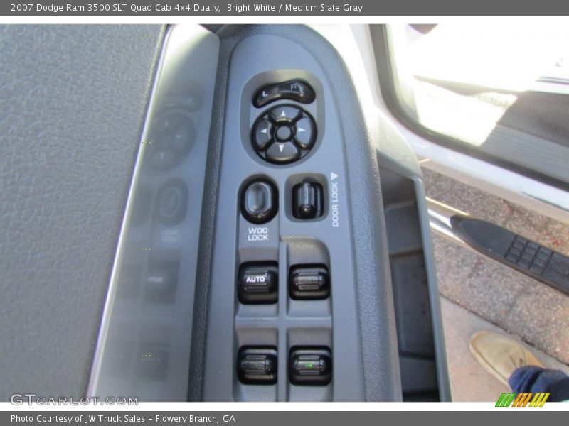 Bright White / Medium Slate Gray 2007 Dodge Ram 3500 SLT Quad Cab 4x4 Dually