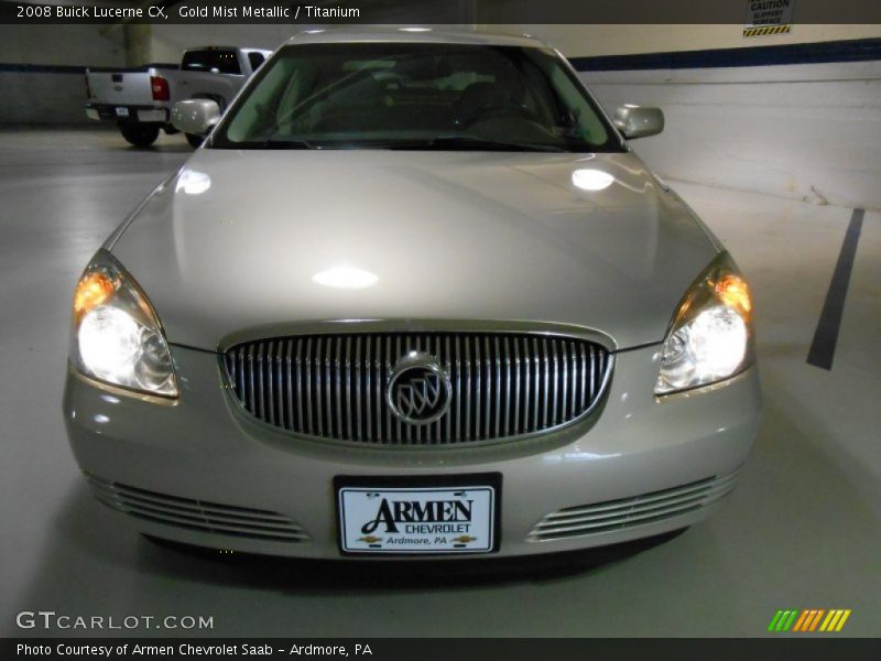 Gold Mist Metallic / Titanium 2008 Buick Lucerne CX