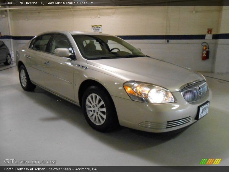 Gold Mist Metallic / Titanium 2008 Buick Lucerne CX