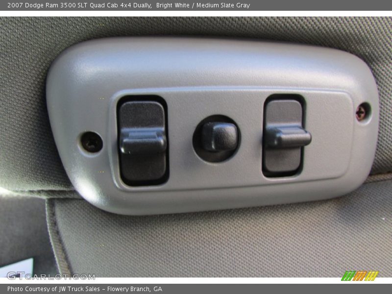 Bright White / Medium Slate Gray 2007 Dodge Ram 3500 SLT Quad Cab 4x4 Dually