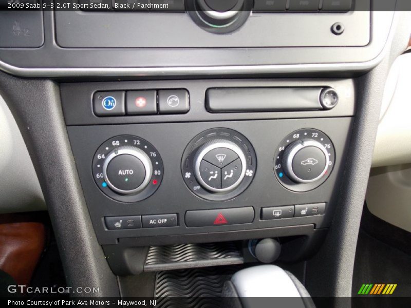 Black / Parchment 2009 Saab 9-3 2.0T Sport Sedan