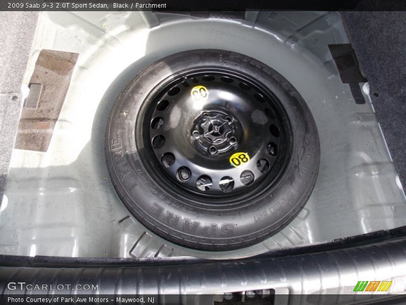 Black / Parchment 2009 Saab 9-3 2.0T Sport Sedan