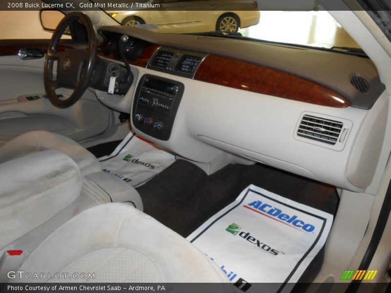 Gold Mist Metallic / Titanium 2008 Buick Lucerne CX