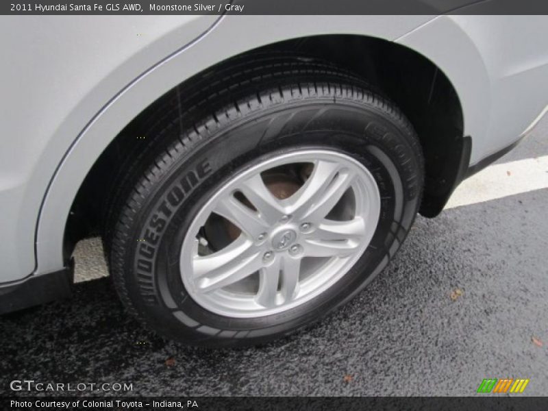 Moonstone Silver / Gray 2011 Hyundai Santa Fe GLS AWD
