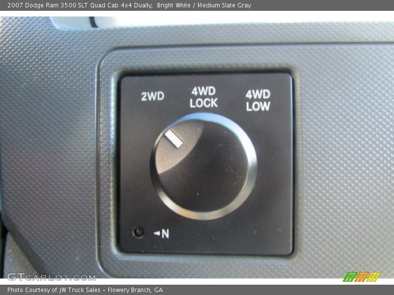 Bright White / Medium Slate Gray 2007 Dodge Ram 3500 SLT Quad Cab 4x4 Dually