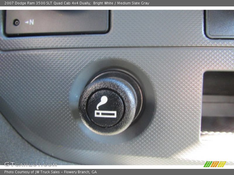 Bright White / Medium Slate Gray 2007 Dodge Ram 3500 SLT Quad Cab 4x4 Dually