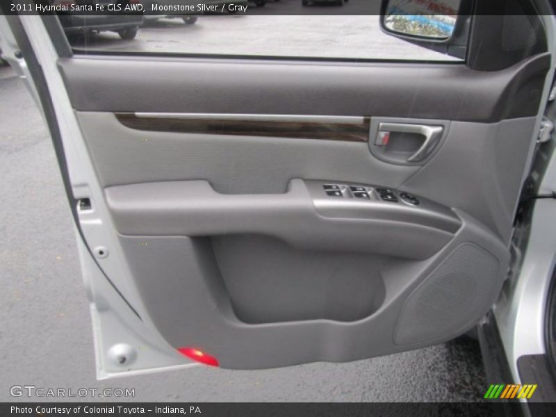 Moonstone Silver / Gray 2011 Hyundai Santa Fe GLS AWD