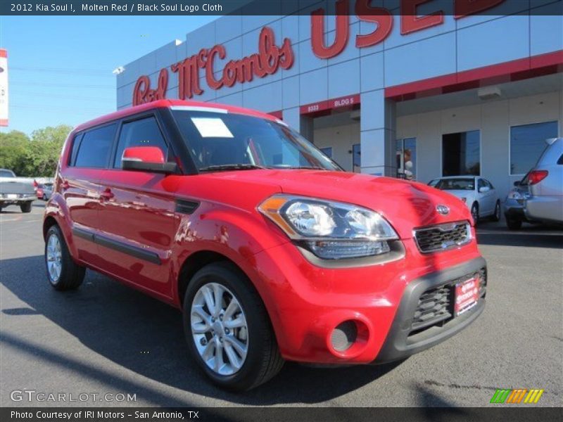 Molten Red / Black Soul Logo Cloth 2012 Kia Soul !