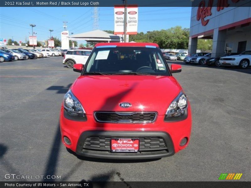 Molten Red / Black Soul Logo Cloth 2012 Kia Soul !