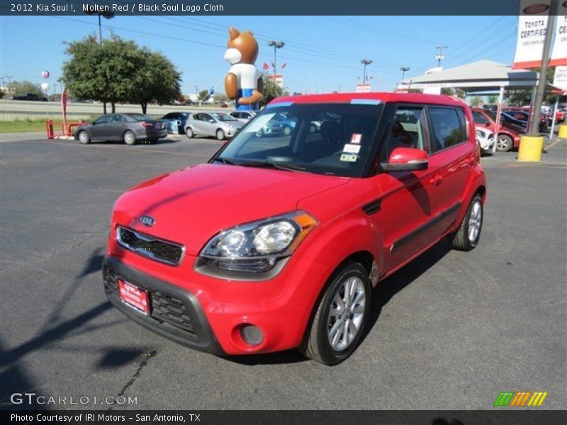 Molten Red / Black Soul Logo Cloth 2012 Kia Soul !