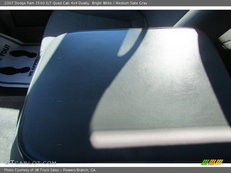 Bright White / Medium Slate Gray 2007 Dodge Ram 3500 SLT Quad Cab 4x4 Dually