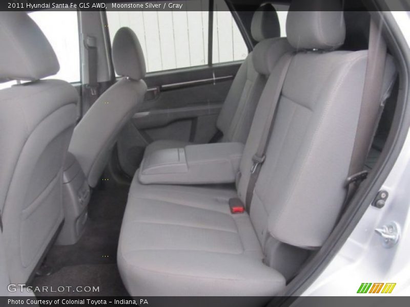 Moonstone Silver / Gray 2011 Hyundai Santa Fe GLS AWD