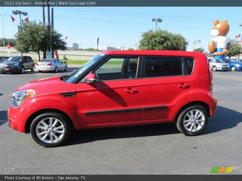 Molten Red / Black Soul Logo Cloth 2012 Kia Soul !