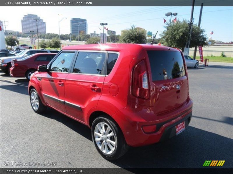 Molten Red / Black Soul Logo Cloth 2012 Kia Soul !