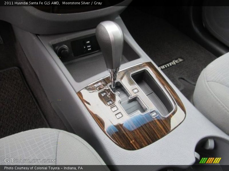 Moonstone Silver / Gray 2011 Hyundai Santa Fe GLS AWD