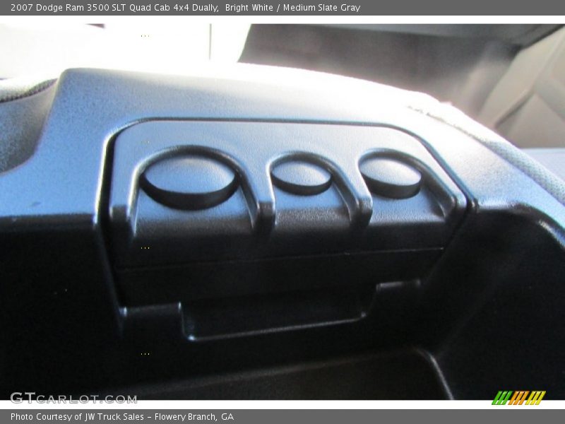 Bright White / Medium Slate Gray 2007 Dodge Ram 3500 SLT Quad Cab 4x4 Dually
