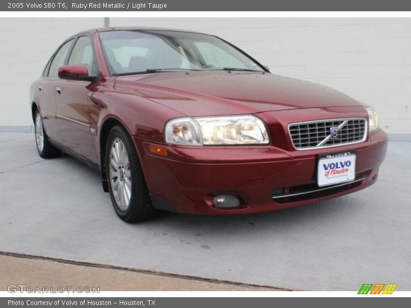 Ruby Red Metallic / Light Taupe 2005 Volvo S80 T6