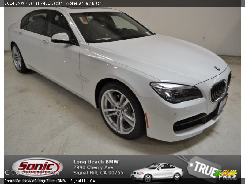 Alpine White / Black 2014 BMW 7 Series 740Li Sedan