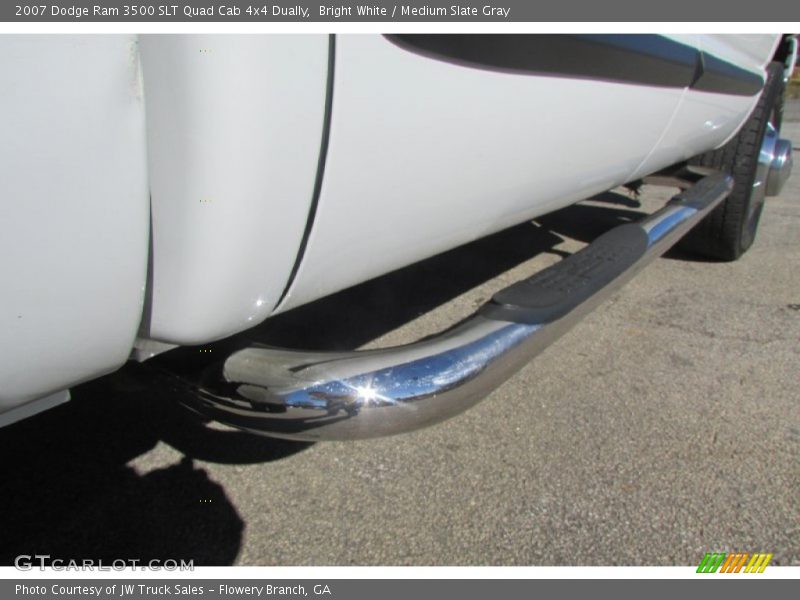 Bright White / Medium Slate Gray 2007 Dodge Ram 3500 SLT Quad Cab 4x4 Dually