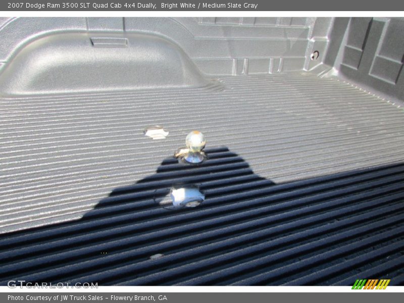 Bright White / Medium Slate Gray 2007 Dodge Ram 3500 SLT Quad Cab 4x4 Dually