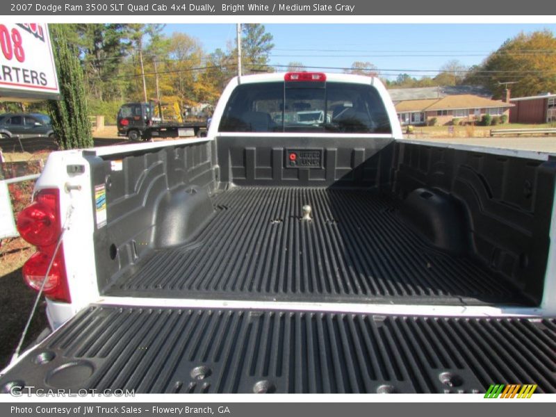 Bright White / Medium Slate Gray 2007 Dodge Ram 3500 SLT Quad Cab 4x4 Dually