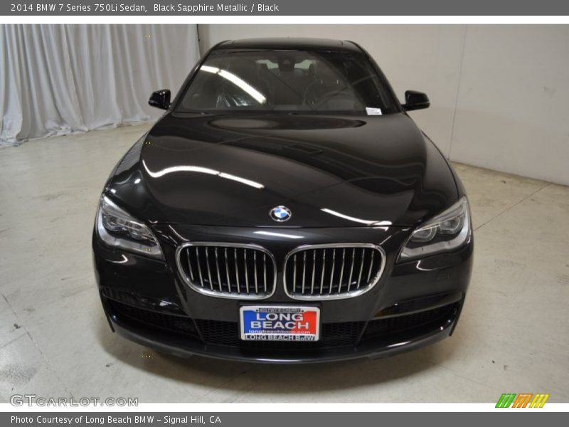 Black Sapphire Metallic / Black 2014 BMW 7 Series 750Li Sedan