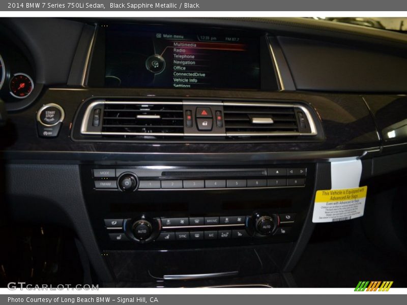 Black Sapphire Metallic / Black 2014 BMW 7 Series 750Li Sedan