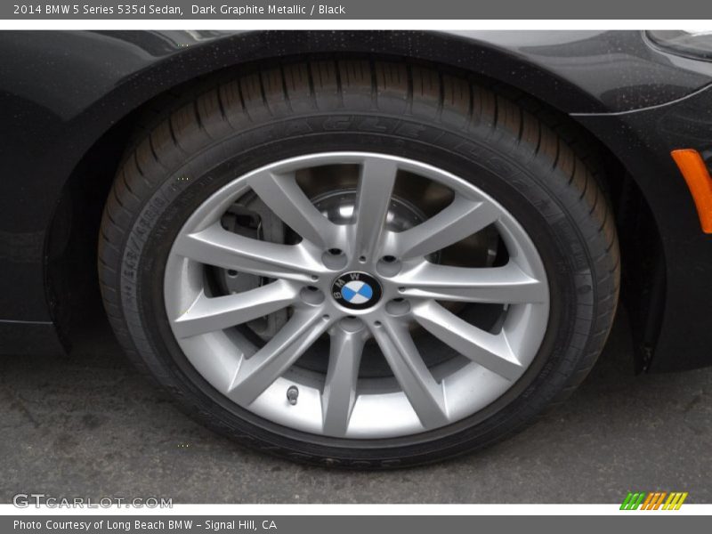 Dark Graphite Metallic / Black 2014 BMW 5 Series 535d Sedan