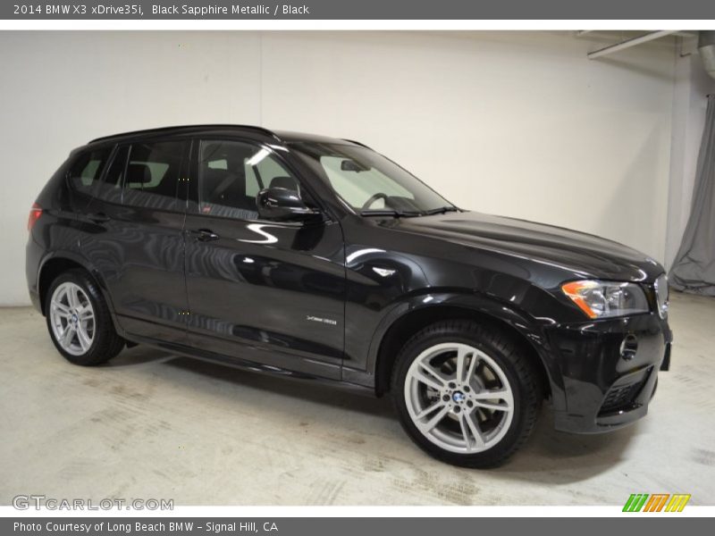 Black Sapphire Metallic / Black 2014 BMW X3 xDrive35i