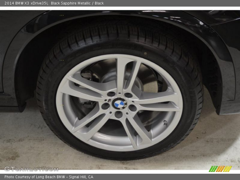 Black Sapphire Metallic / Black 2014 BMW X3 xDrive35i