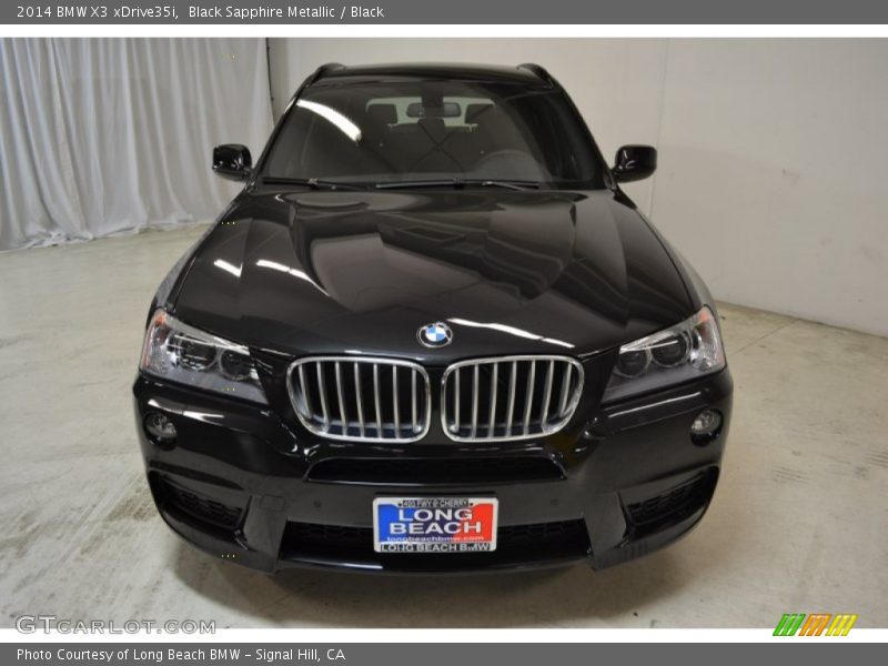 Black Sapphire Metallic / Black 2014 BMW X3 xDrive35i