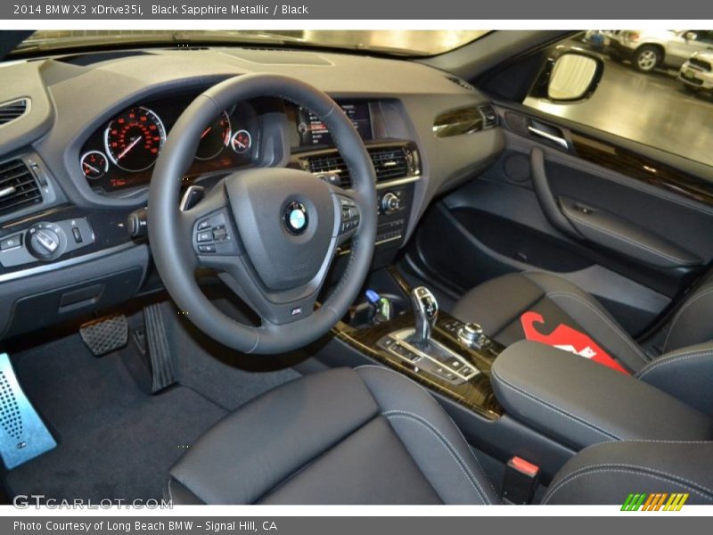 Black Sapphire Metallic / Black 2014 BMW X3 xDrive35i