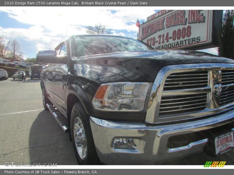 Brilliant Black Crystal Pearl / Dark Slate 2010 Dodge Ram 2500 Laramie Mega Cab