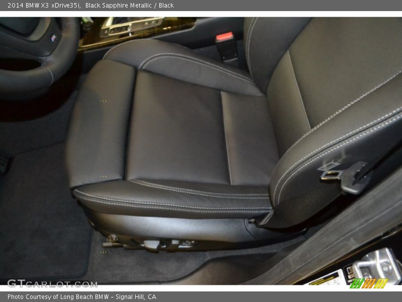 Black Sapphire Metallic / Black 2014 BMW X3 xDrive35i
