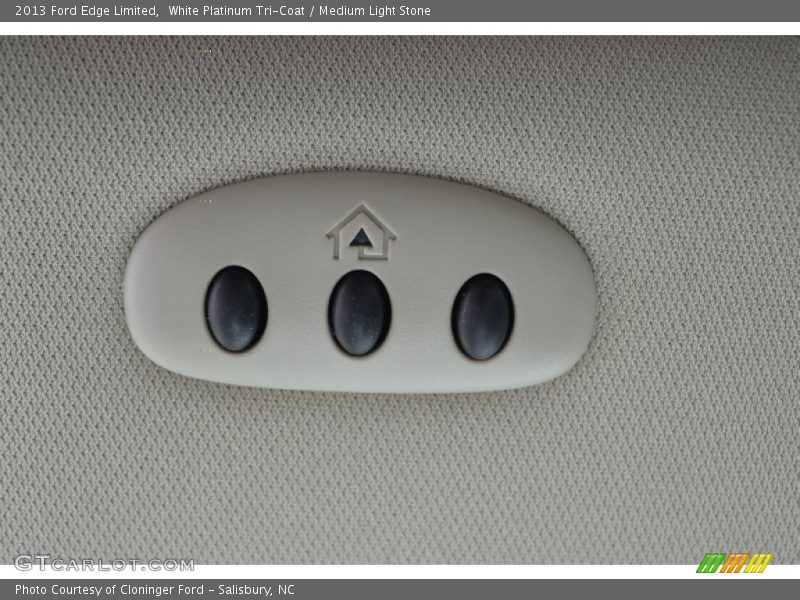 White Platinum Tri-Coat / Medium Light Stone 2013 Ford Edge Limited