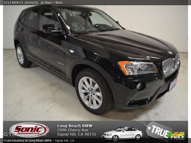 Jet Black / Black 2014 BMW X3 xDrive28i