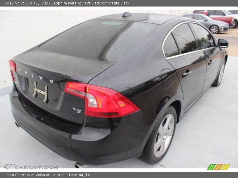 Black Sapphire Metallic / Off Black/Anthracite Black 2012 Volvo S60 T5