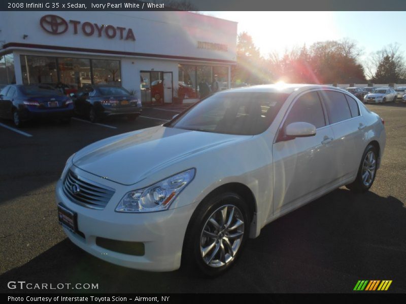 Ivory Pearl White / Wheat 2008 Infiniti G 35 x Sedan