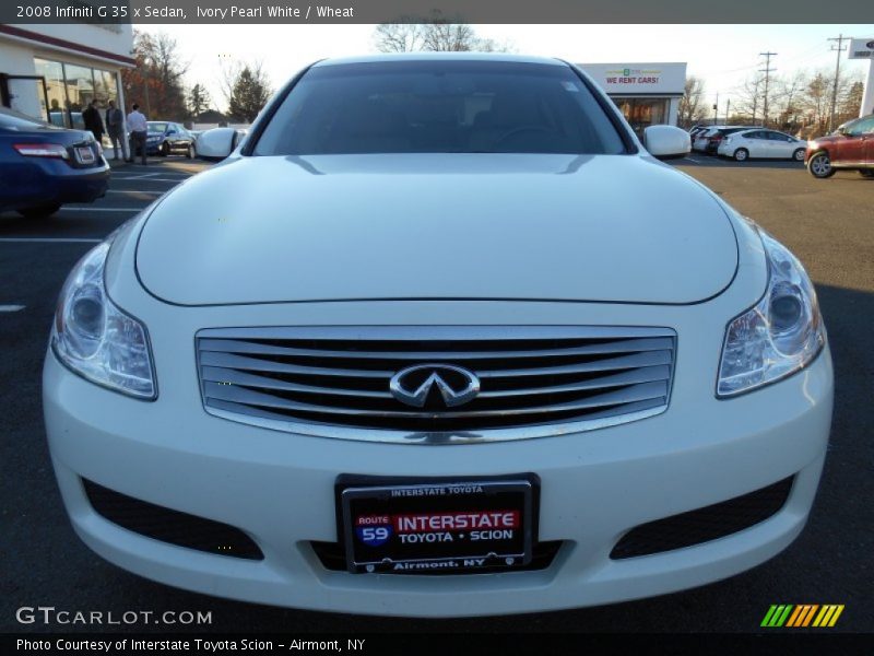 Ivory Pearl White / Wheat 2008 Infiniti G 35 x Sedan