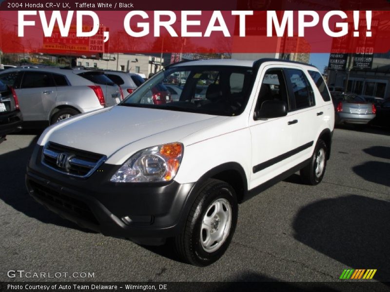 Taffeta White / Black 2004 Honda CR-V LX
