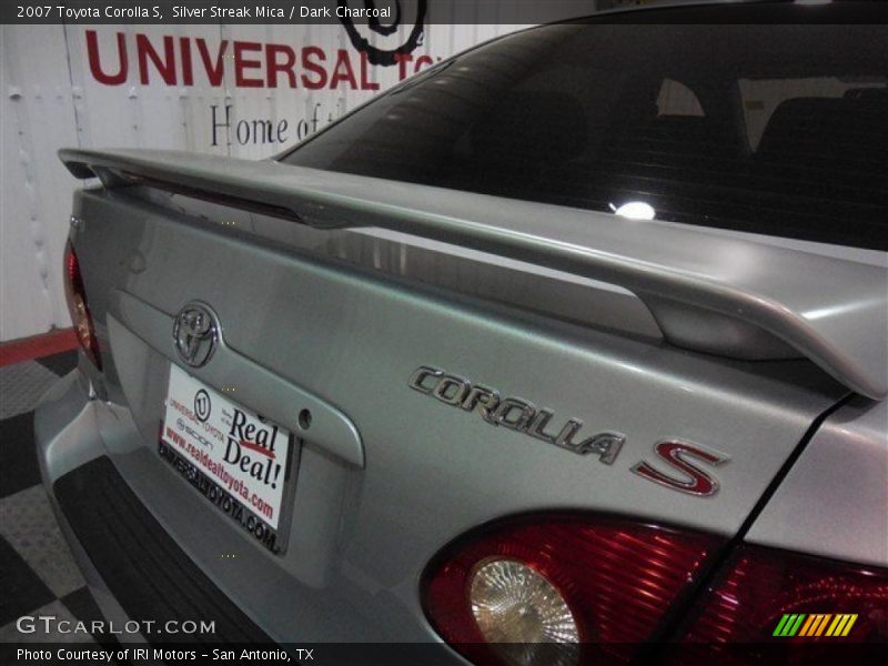 Silver Streak Mica / Dark Charcoal 2007 Toyota Corolla S
