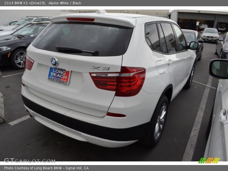 Alpine White / Black 2014 BMW X3 xDrive28i
