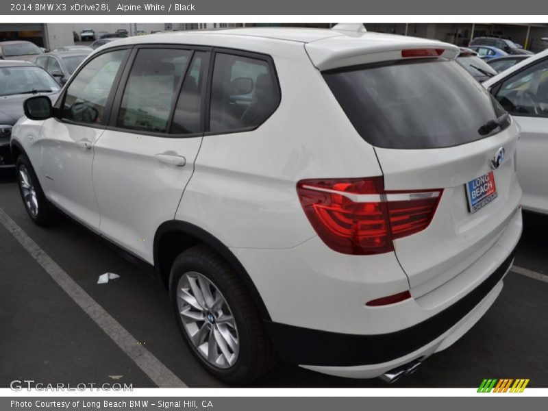 Alpine White / Black 2014 BMW X3 xDrive28i