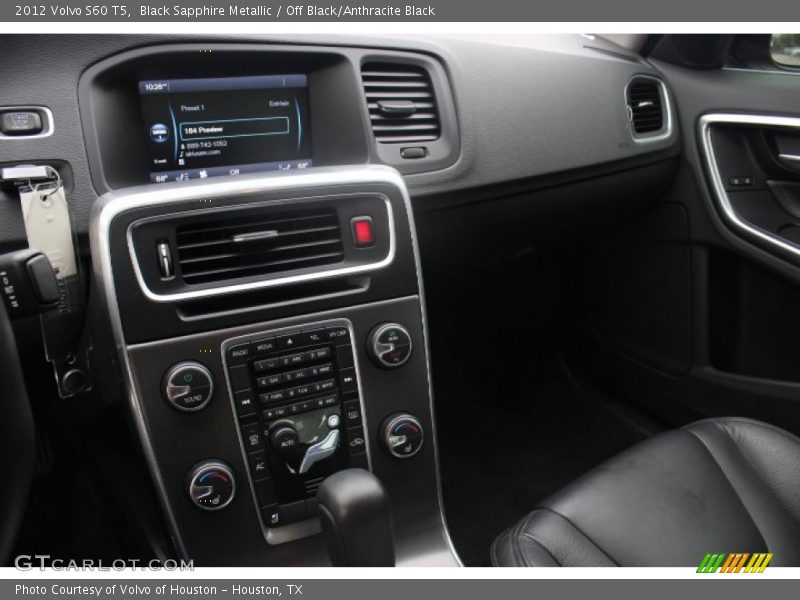 Black Sapphire Metallic / Off Black/Anthracite Black 2012 Volvo S60 T5